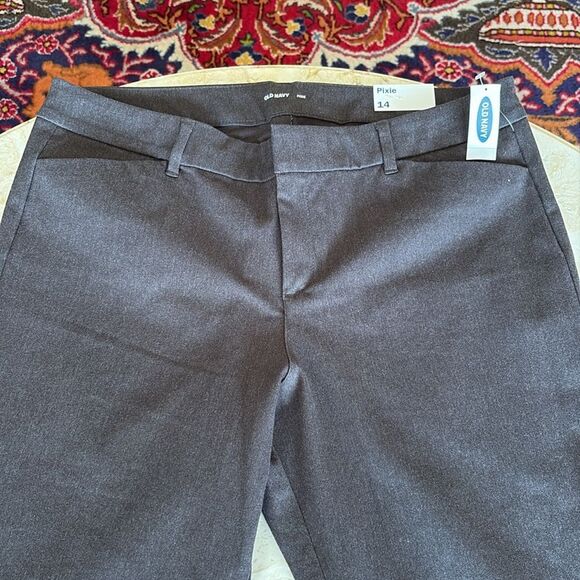 NWT Old Navy Pixie Skinny Ankle Pants Heather Grey - Picture 5 of 8